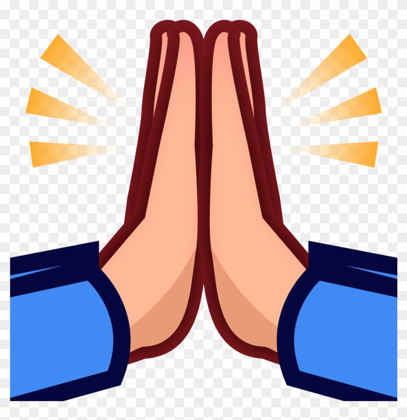 Emoji Praying Hands Prayer High Five Emoticon - Emoji High Five Png #1224005