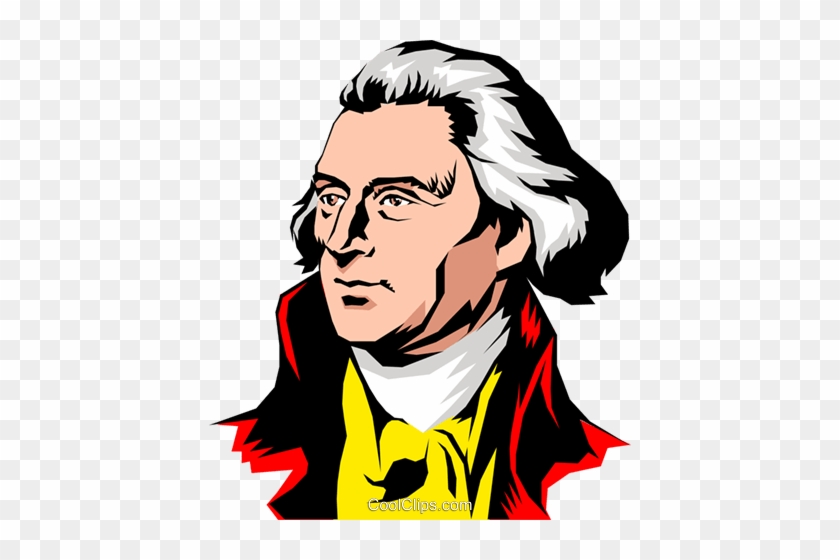 Thomas Jefferson Royalty Free Vector Clip Art Illustration - Thomas Jefferson Clipart #1224307