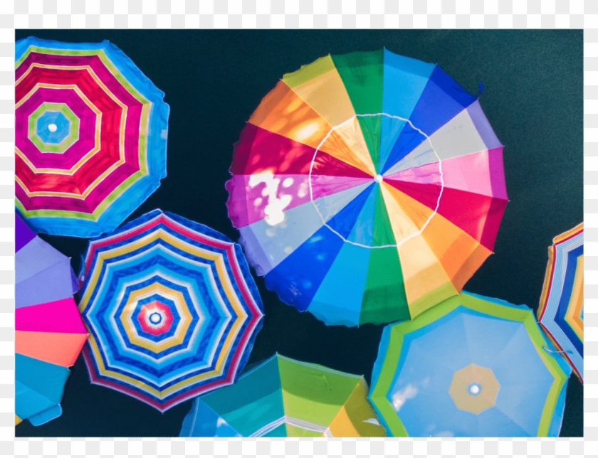 Beach Umbrella 101b Notecard - Motif #1224388