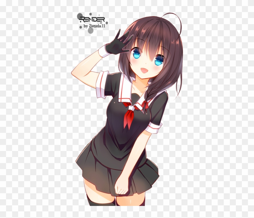 Anime Girl 08 By Zvezda11 - Shigure Kancolle Render #1224947