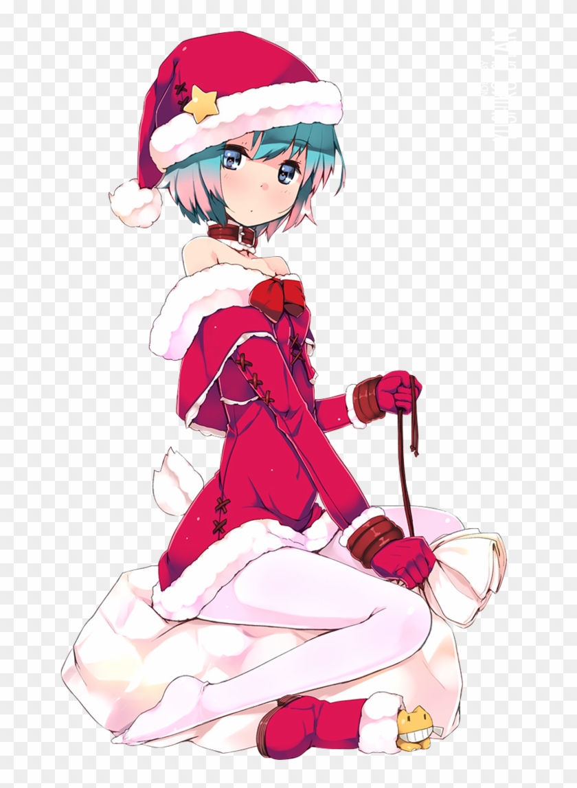 Christmas Anime Girl Png #1225197