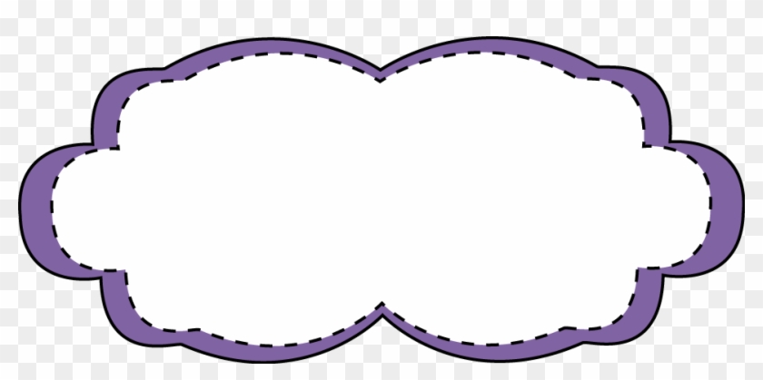 Purple Stitched Frame Frame With A Purple Border And - Colorful Frames Png Clipart #1225387