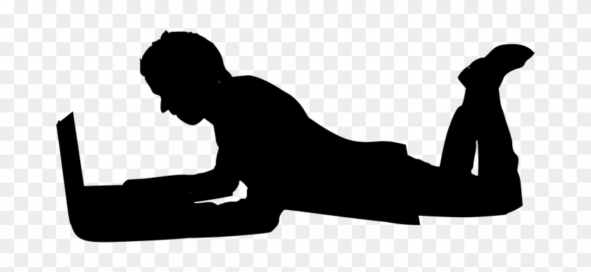 Silhouette, It, Business, Laptop, Man - Silhouette Of Man Laptop #1225402