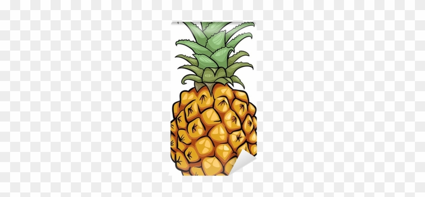 Pineapple Fruit Cartoon Illustration Wall Mural • Pixers® - Pineapple Cartoon Png #1225414