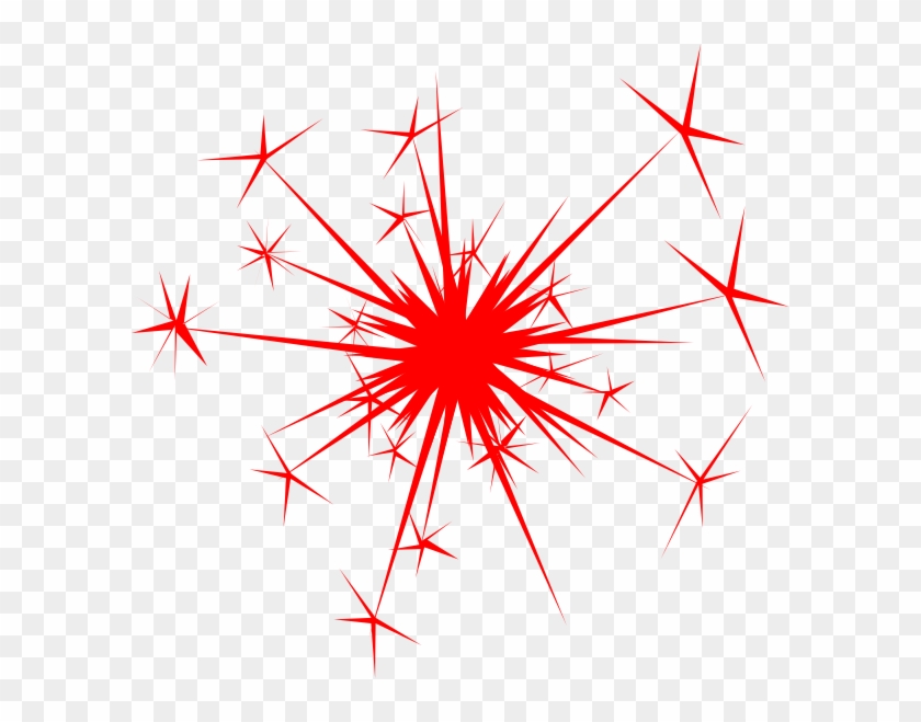 Sparkle Clip Art At Clker Com Vector Clip Art Online - Red Sparkles Transparent Background #1225588