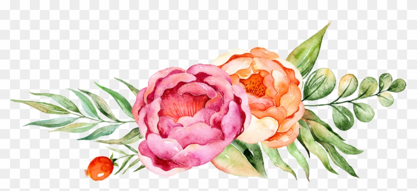 Floral Design Watercolor Painting Flower - Floral Design Watercolor Painting Flower #1225849