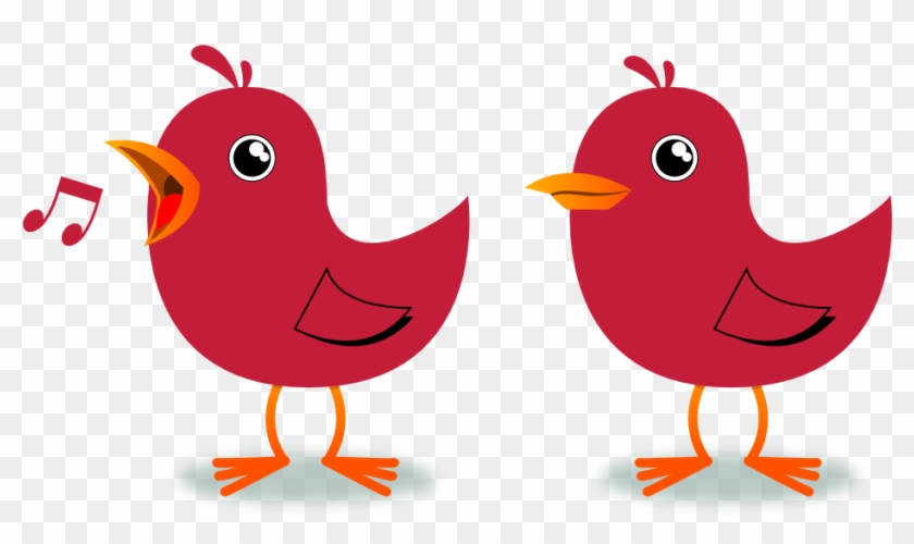 Bird Singing Clipart - 2 Little Dicky Birds Clipart #196852