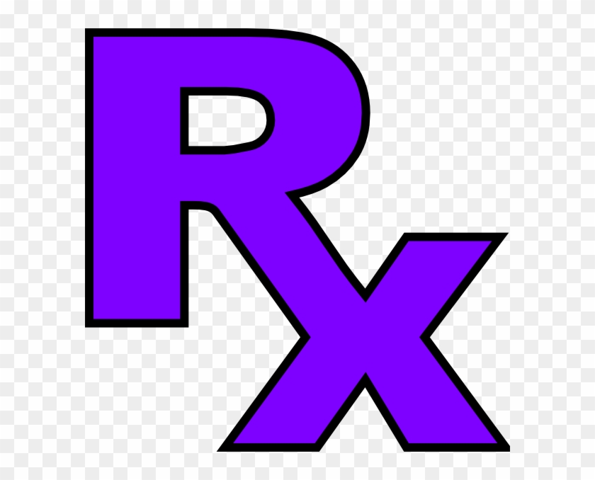 Purple Rx Clip Art - Rx Clipart #197087