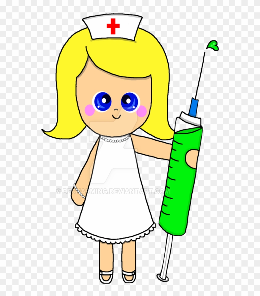 Blonde Nurse By Becharming - Cartoon #197216