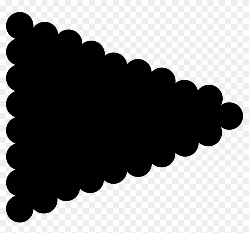 Triangle Clipart Weekend Banner - Scalloped Triangle #197960