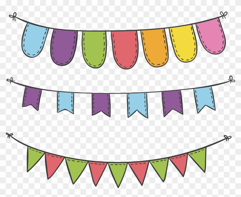Sky Lantern Flag - Carnival Decoration Png #198216