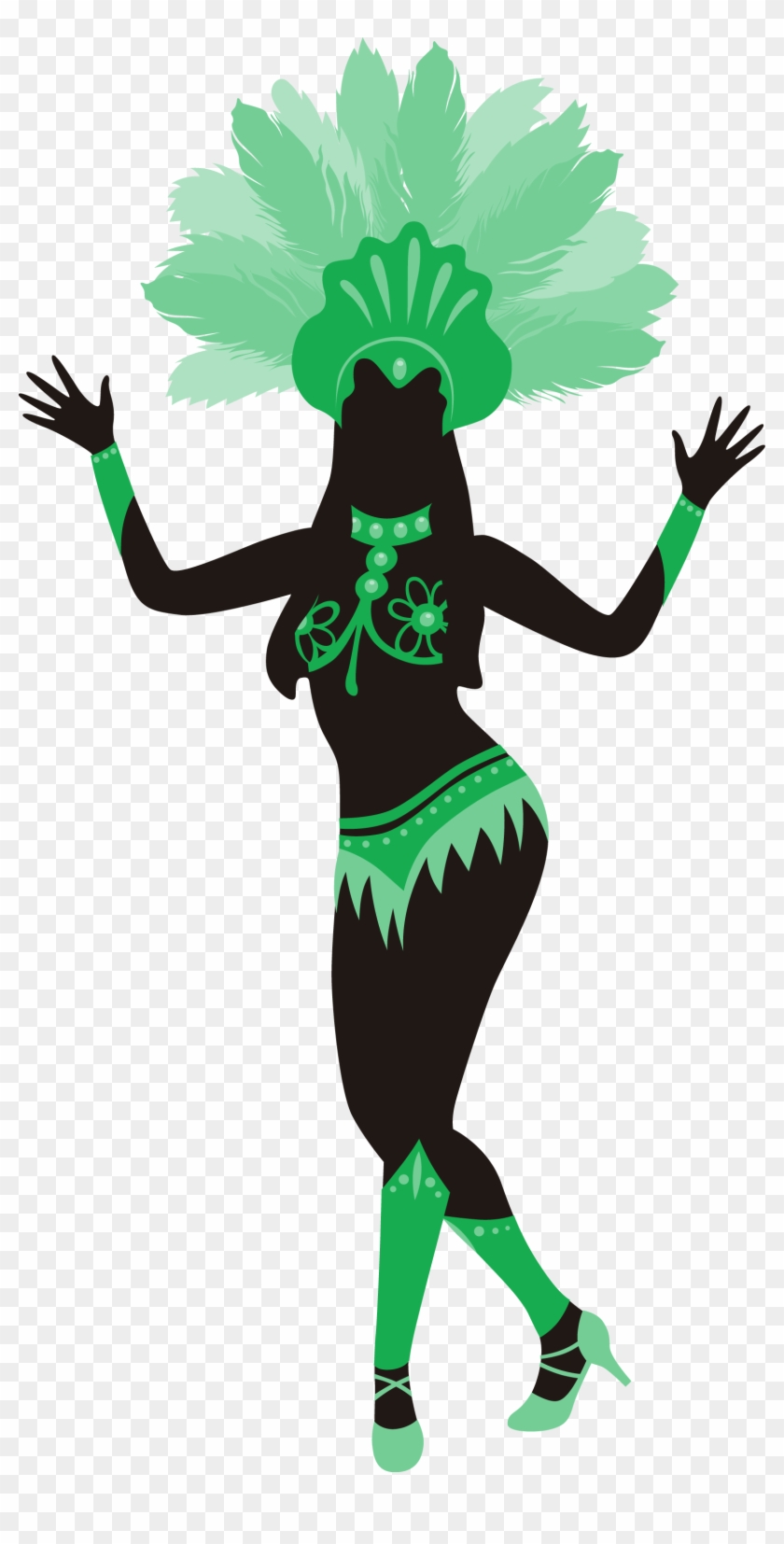 Carnival In Rio De Janeiro Caribbean Brazilian Carnival - Carnival Dancer Silhouette #198405