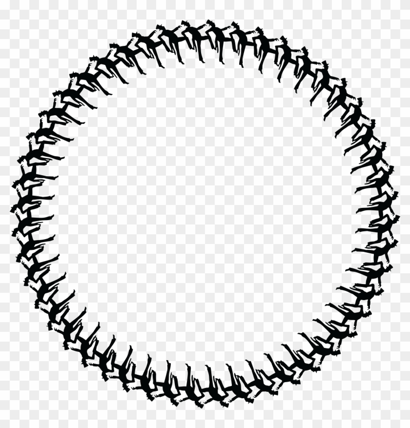 Free Clipart Of A Round Border Of Men Dancing - Portable Network Graphics #198908