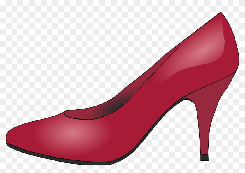 Free Golden High Heel Shoe Clip Art - High Heel Shoe Cartoon #199026