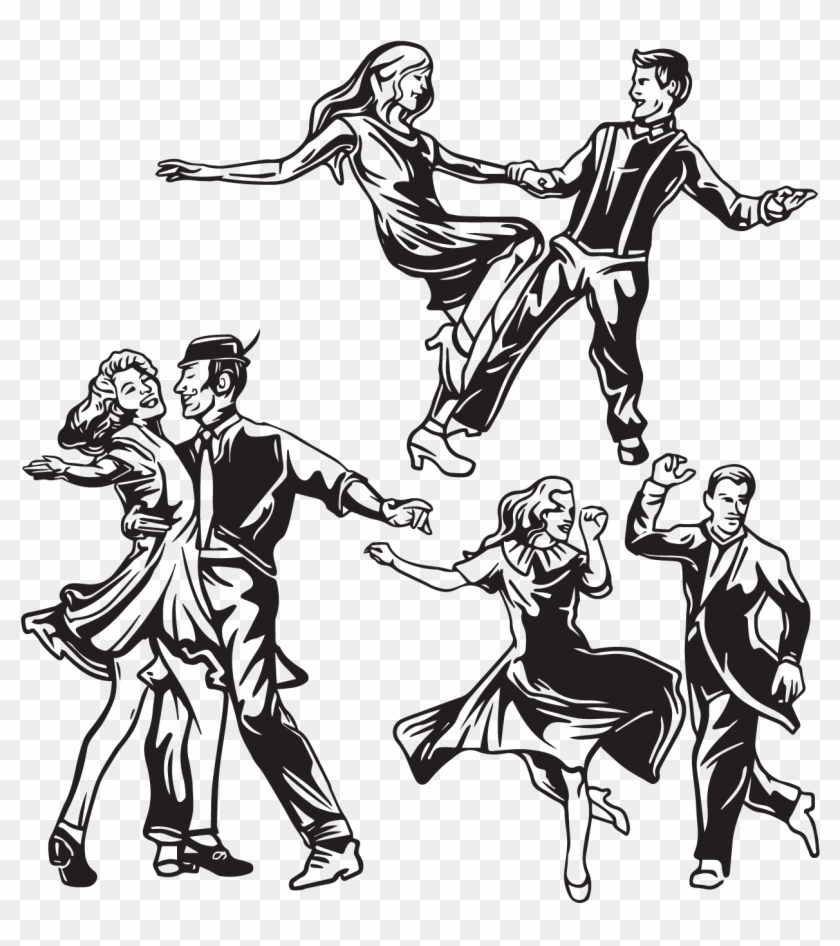 Tap Dance Silhouette Â€“ Assets For All - 80 S Dance Draws #199242