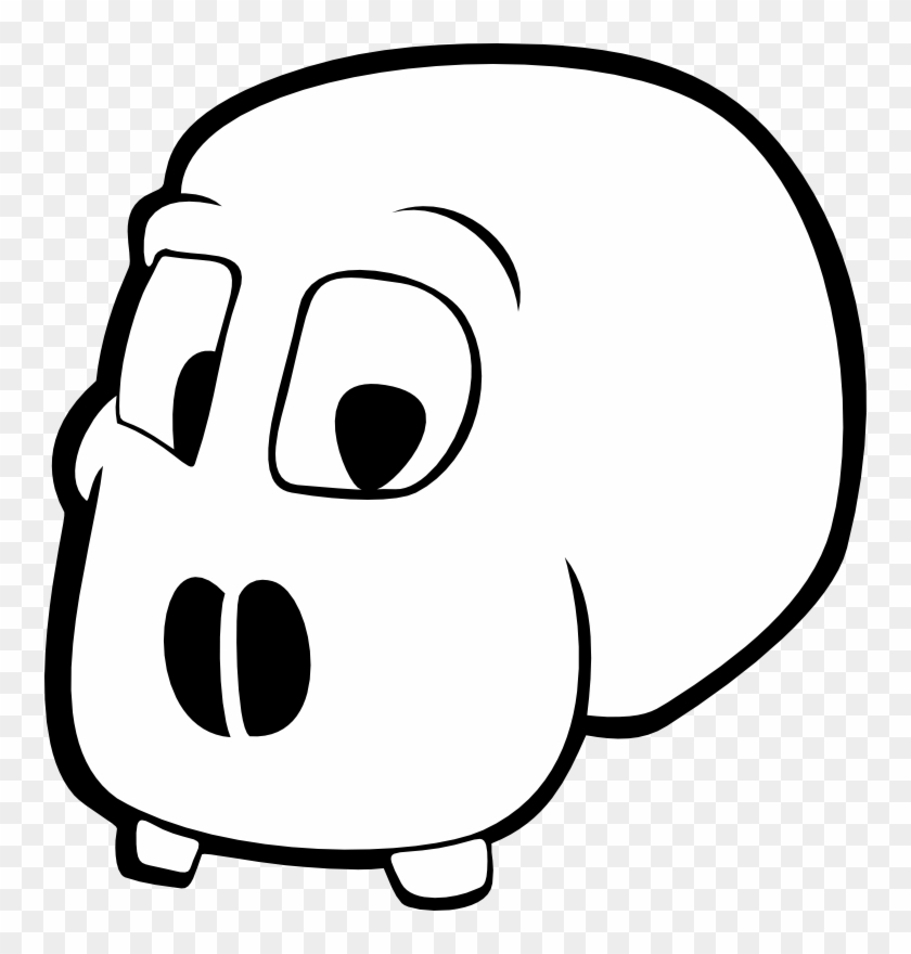 Skull Cartoon Without Jawbones - Gambar Tengkorak Kartun #199353