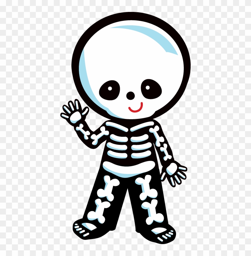 Minus Say Hello Stencils Pinterest Clip Art Halloween - Cute Halloween Skeleton Clipart #199366