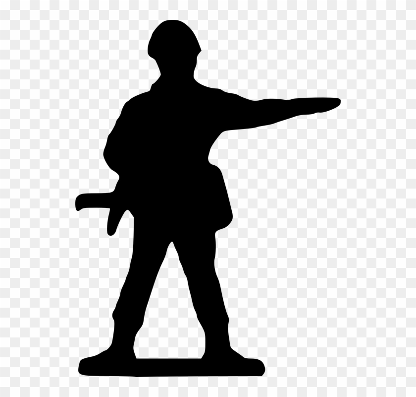 Soldier, Silhouette - - Ww1 Soldiers Cartoon Png #199692