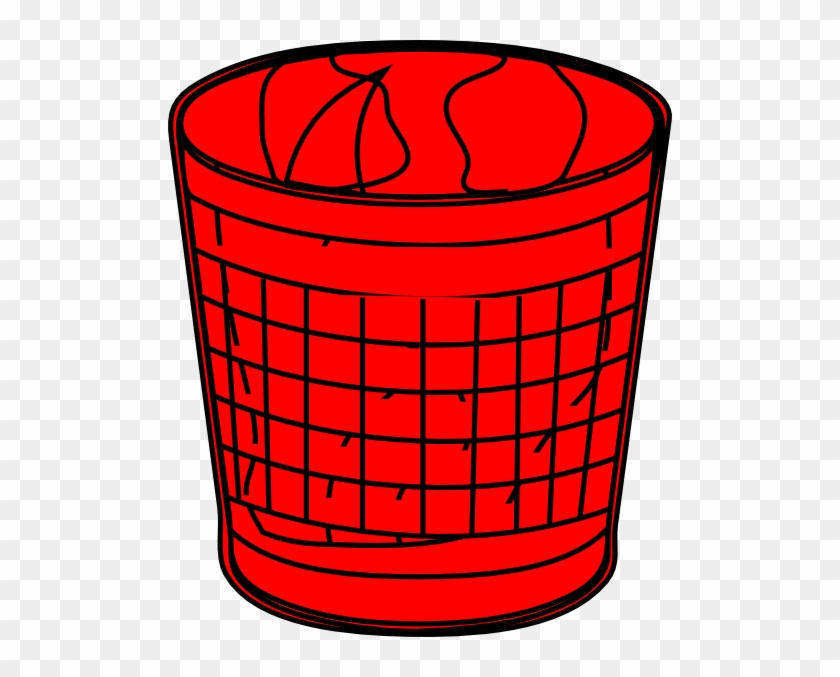 Red Trash Bin Clip Art - Trash Can Clip Art #200194