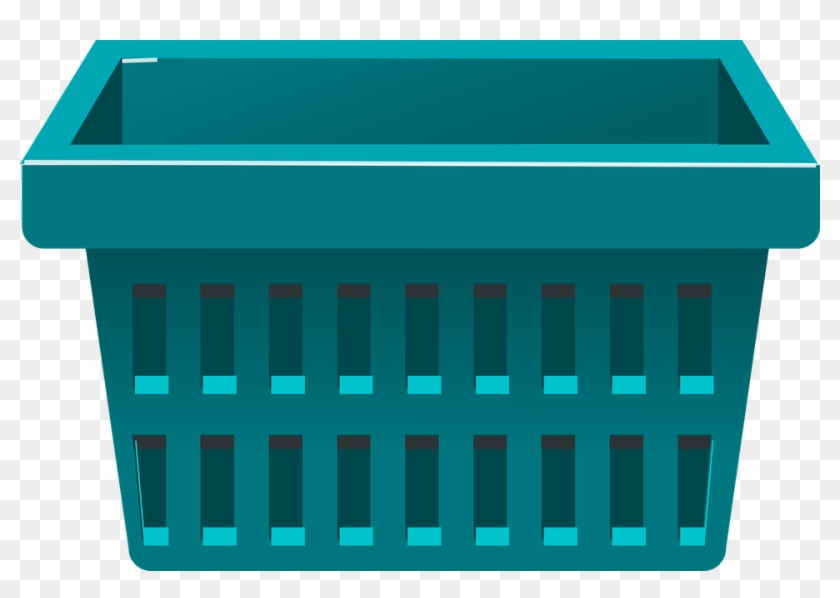 Basket Clipart Plastic Container - 買い物 かご フリー 素材 #200212