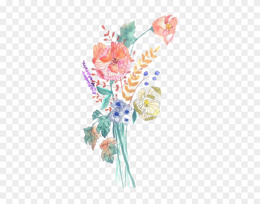 Floral Design Watercolour Flowers Watercolor Painting - Watercolor Png Rose Flowers #1228528