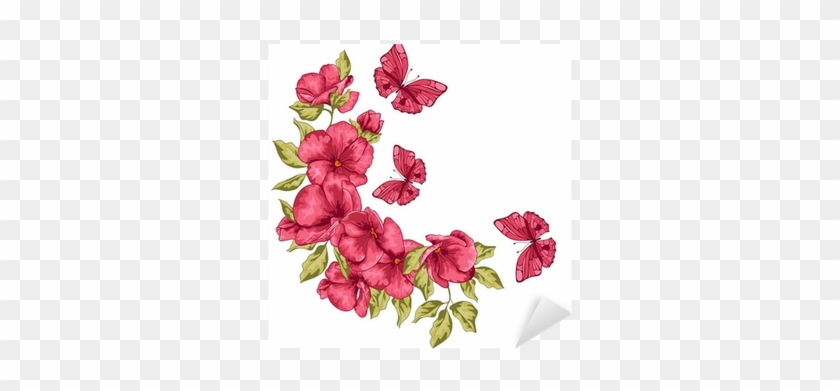 Adesivo Carta Di Nozze - Marcos Esquineros De Flores #1228583