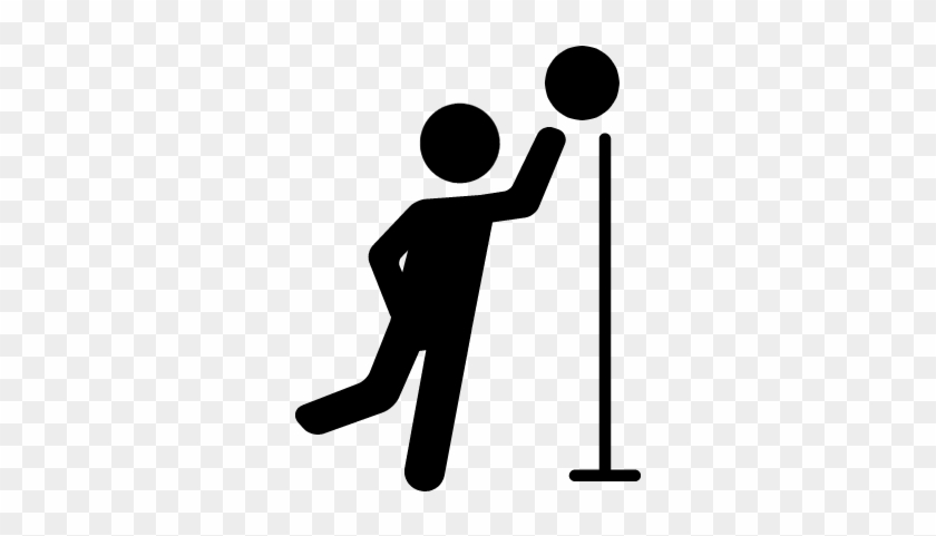 Volleyball Player With Ball And Net Vector - Ball Game #1228646