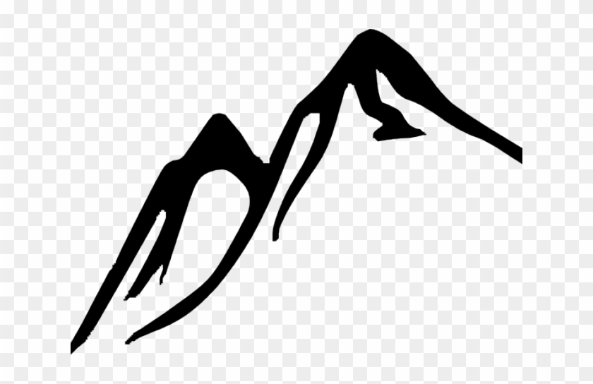 Mountains Clipart Black And White - Mountain Clip Art Free #1228840