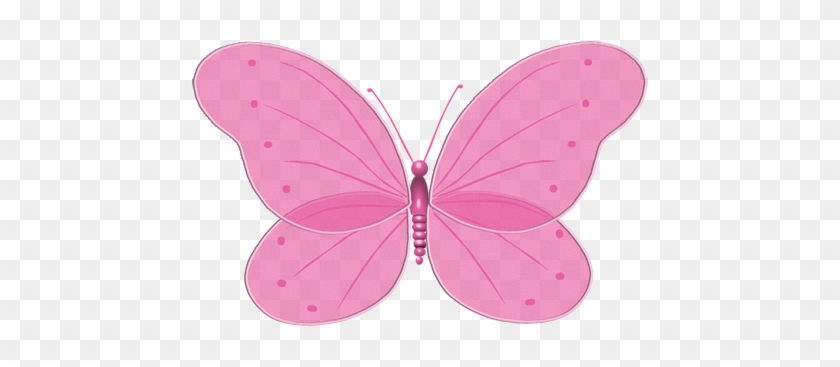 Clipart Butterflies - Pink Butterfly #1228850