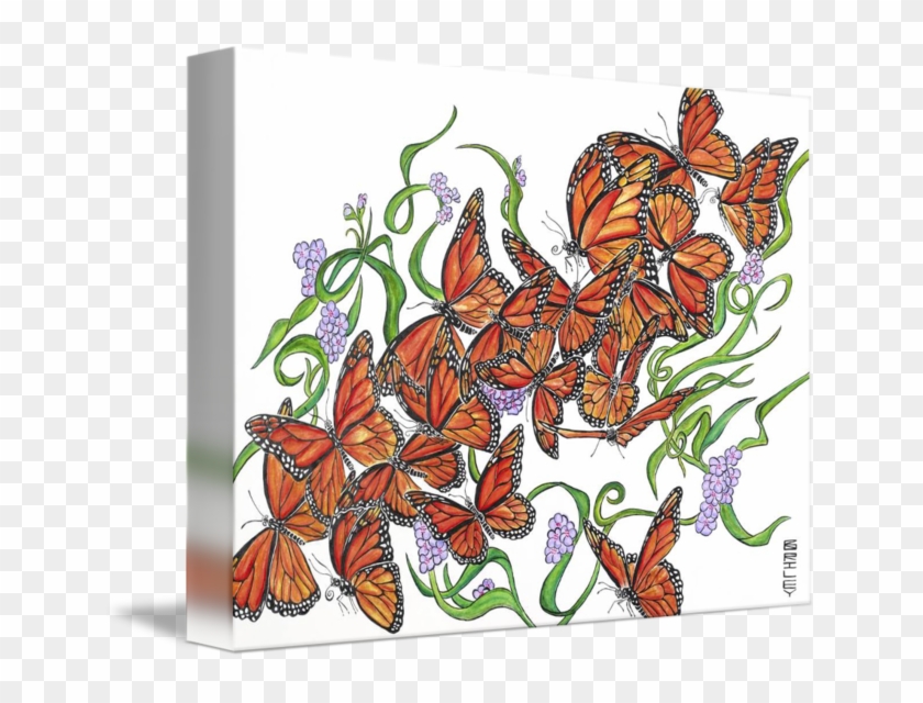 Gallery-wrapped Canvas Art Print 15 X 11 Entitled Monarch #1228904