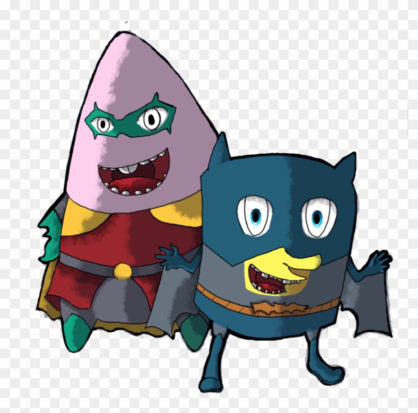 Spongebob And Patric As Batman And Robin By Koulouberi - Cartoon #1228968