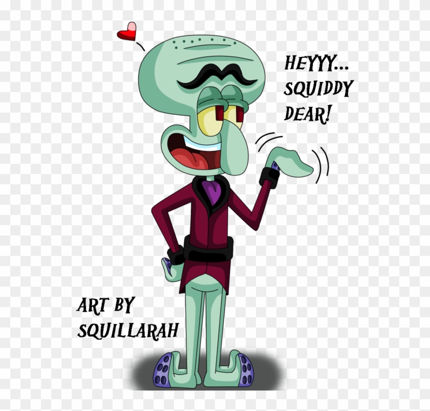 Spongebob Squarepants-flirty Squilliam By Skunkynoid - Squilliam Fancyson Png #1228973