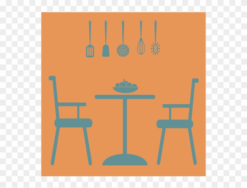 Kitchen Icons Square Picture - Chair #1229115