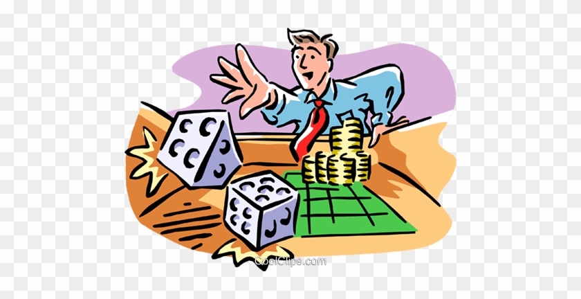 Gambling/craps Royalty Free Vector Clip Art Illustration - Gambling Clipart #1230120