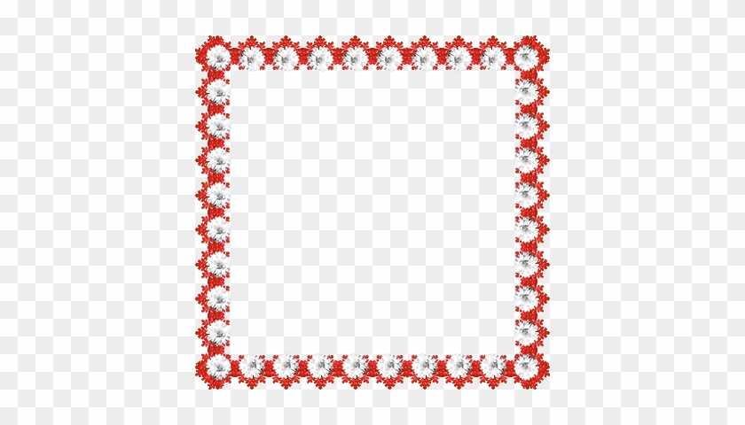 Red Flower Frame Png Pics Photos - Traditional Romanian Frame Vector #1230143