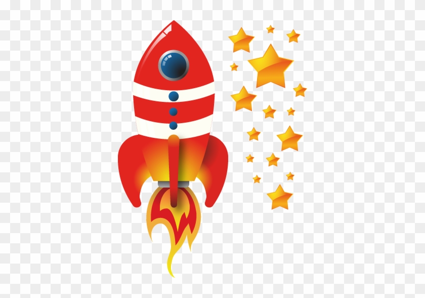 Spacecraft Kids Decal - New Vector Sticker Racing #1230326
