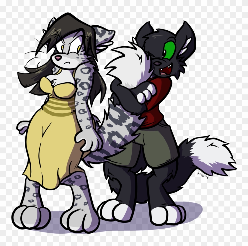 Tail Hug By Virmir - Cartoon #1231355