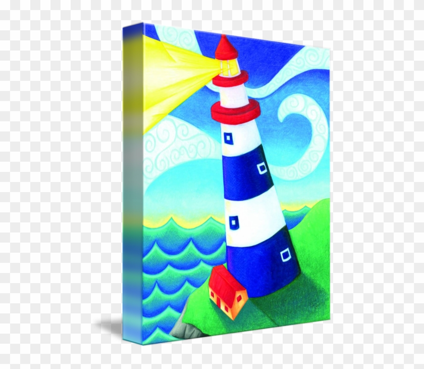 Gallery-wrapped Canvas Art Print 11 X 14 Entitled Lighthouse #1231414