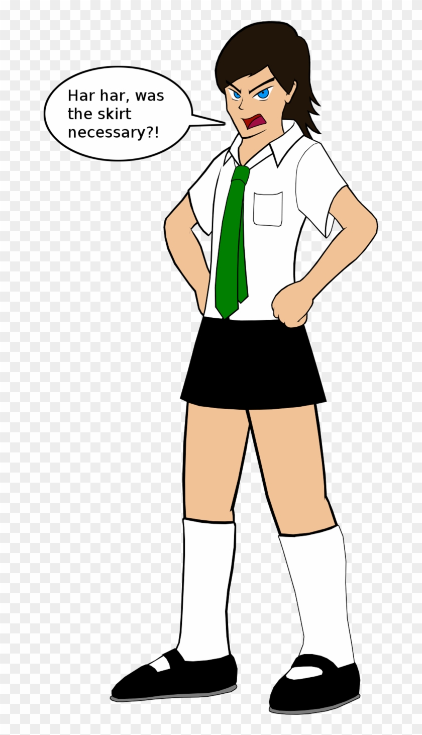 Ted In A Schoolgirl Uniform By Adhedgehog - Cartoon #1231962