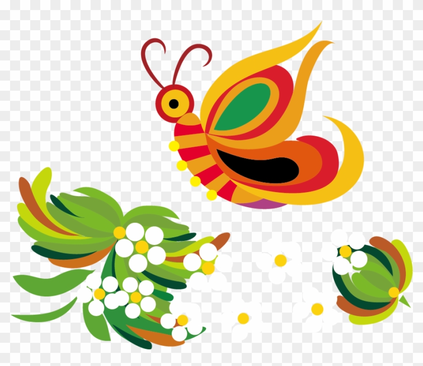 Vector Weeds And Bees - Portable Network Graphics #1232160
