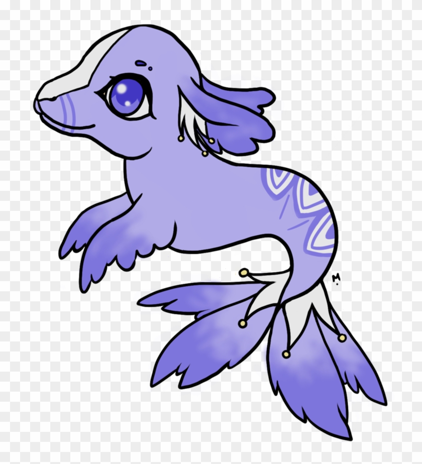 Lilac Jester Seal Adopt [open] By Oceanswimmer101 - Cartoon #1232332