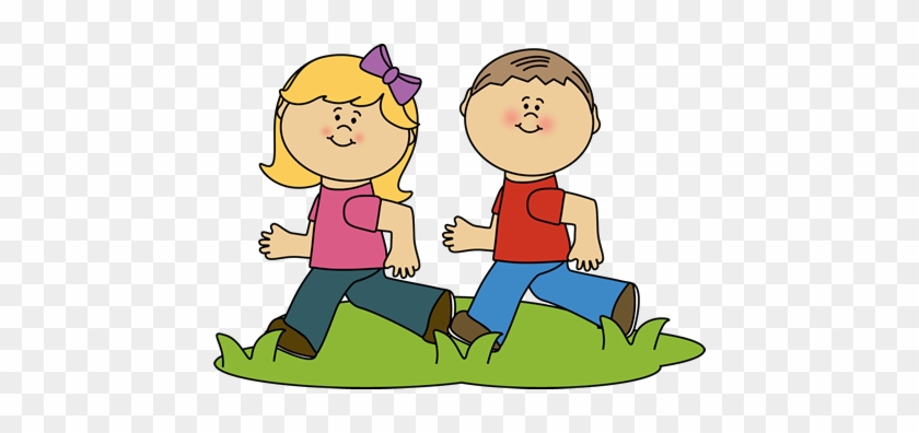 Kids Running At Recess Clip Art - Clip Art #1233078