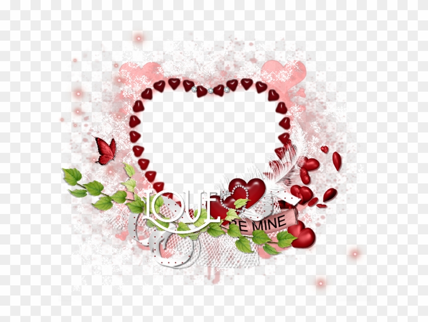 Designz Ftu Cluster Frame Valentine Hearts - Valentine Cluster Frames #1233166