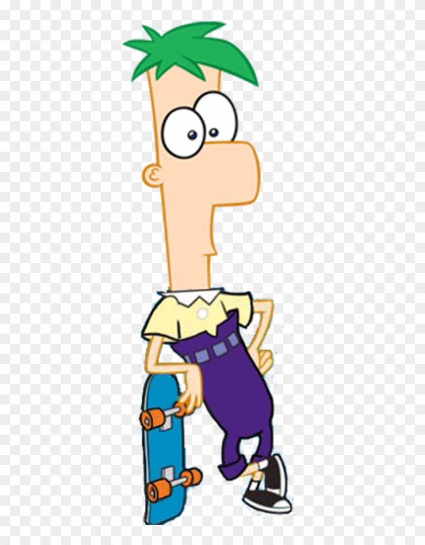 Ferb Poses With Skateboard By Kaylor2013 - Ferb Png #1233273