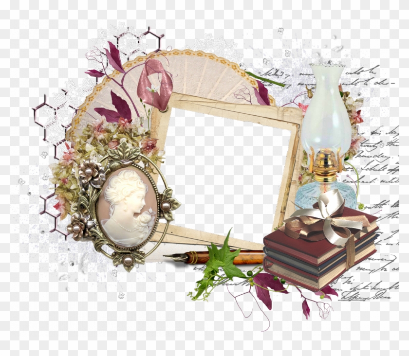 Explore Vintage Frames, Scrap And More - Sweet Romance Victorian Vintage Wedding Flower Cameo #1233307