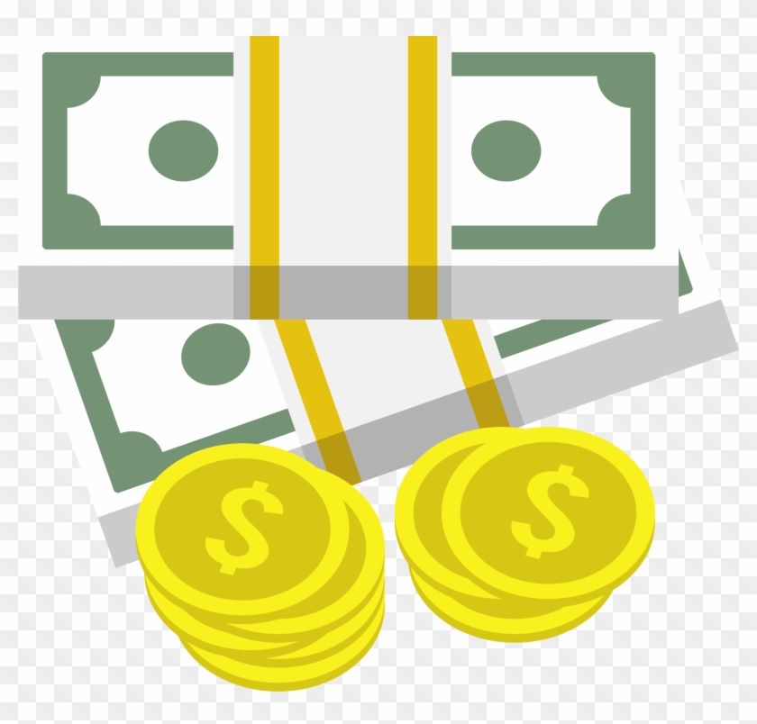 Flat Design Coin Banknote - Flat Design Coin Banknote #1233424
