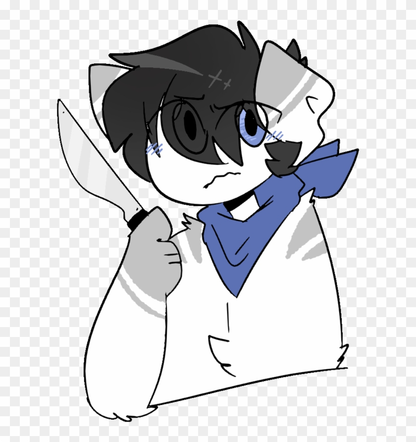 Knife Doggo By Milky-kawfi - Cartoon #1233530