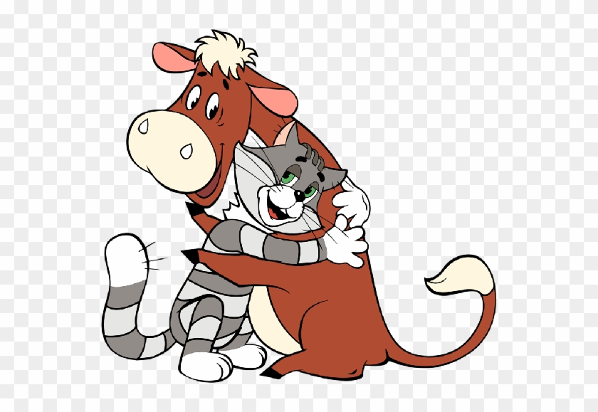 Funny Cartoon Cows Clip Art Images Free To Download - Кот Матроскин И Корова #1233725