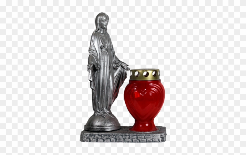 Grabschmuck Maria Silber - Statue #1234304