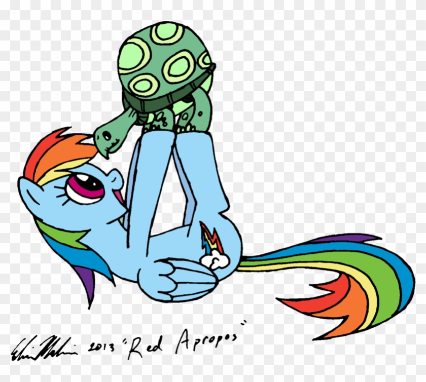 Rainbow Dash Loves Tank By Redapropos - Rainbow Dash Loves Tank By Redapropos #1234333